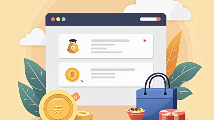 Промпт: "Flat illustration of an online store adapting for the international market with OpenCart elements, showcasing diverse currencies, global connections, and user-friendly features." Prompt: "Flat illustration of an online store adapting for the international market with OpenCart elements, showcasing diverse currencies, global connections, and user-friendly features."