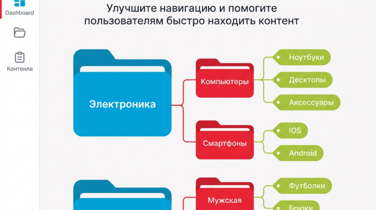 Продуманные подборки и подкатегории помогут улучшить структуру сайта и навигацию, чтобы пользователям было проще найти нужный контент — попробуйте уже сейчас.
