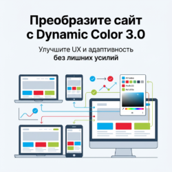 Dynamic Color 3.0 – это ваш ключ к современному веб-дизайну, который сделает сайт более привлекательным и удобным для пользователей. Откройте новые горизонты адаптивного дизайна и улучшите UX с помощью инновационной цветовой палитры. Узнайте больше уже сейчас!