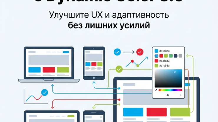 Dynamic Color 3.0 – это ваш ключ к современному веб-дизайну, который сделает сайт более привлекательным и удобным для пользователей. Откройте новые горизонты адаптивного дизайна и улучшите UX с помощью инновационной цветовой палитры. Узнайте больше уже сейчас!
