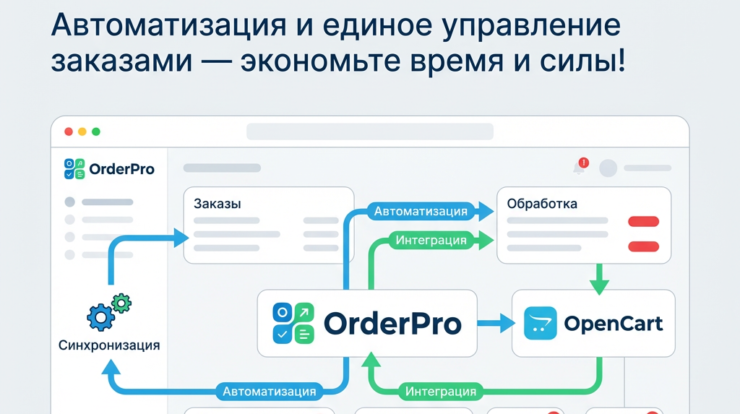 Упростите управление заказами с помощью OrderPro для Opencart! Эта платформа автоматизирует процессы и интегрирует все ваши заказы в одном месте, экономя время и усилия. Узнайте больше по ссылке!
