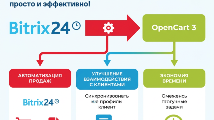 Интеграция Bitrix24 с OpenCart 3 делает управление интернет-магазином простым и эффективным: автоматизируйте продажи, улучшите взаимодействие с клиентами и экономьте время на рутине. Узнайте, как это работает!