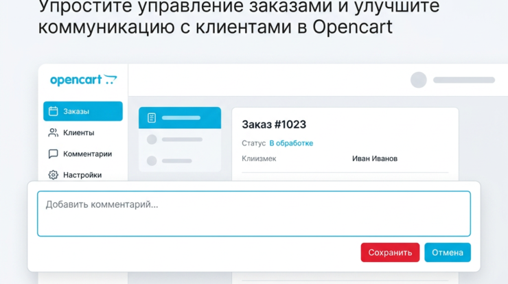 С эффективными комментариями для Opencart вы упростите управление заказами и сделаете общение с клиентами максимально комфортным. Узнайте, как улучшить сервис в вашем онлайн-магазине и повысить удовлетворенность клиентов!