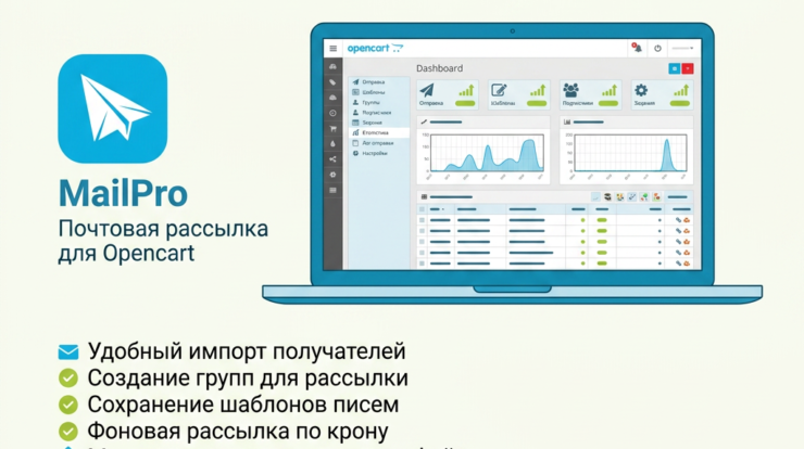 Узнайте, как почтовая рассылка на Opencart 2.x и 3.x может повысить конверсию вашего бизнеса! Автоматизация и точная сегментация позволят сэкономить время и усилия, увеличивая эффективность маркетинга. Переходите по ссылке и начните успешную стратегию уже сегодня!