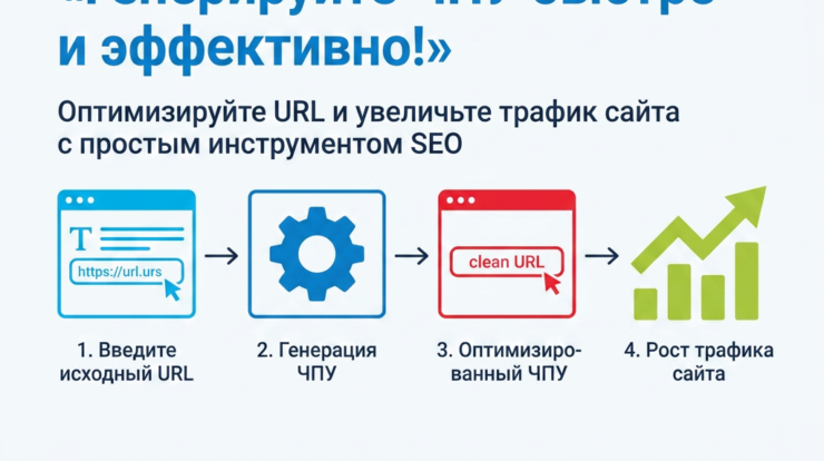 Улучшите SEO вашего сайта с помощью генерации ЧПУ — простого и эффективного инструмента, который оптимизирует URL и повышает видимость в поисковых системах. Узнайте, как он может увеличить трафик и упростить вашу стратегию!