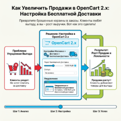Настройте бесплатную доставку в вашем интернет-магазине на OpenCart 2.x и увеличьте продажи! Оптимизируйте привычки покупателей и получите выгоду от конфигурации, которая работает на вас. Узнайте, как это сделать!
