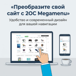 Преобразите свой сайт с мегаменю от 2OC! Удобная навигация и современный дизайн улучшат пользовательский интерфейс, сделая его более функциональным и отзывчивым. Узнайте, как это работает, по ссылке!