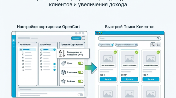 Станьте мастером электронной коммерции с OpenCart! Простой и удобный инструмент для настройки сортировок и фильтрации товаров поможет вашим клиентам быстро находить всё необходимое, увеличивая ваши продажи. Посмотрите, как легко оптимизировать пользовательский опыт прямо сейчас!