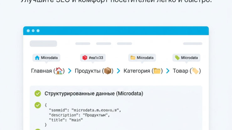 Упрощайте навигацию на своем сайте с помощью хлебных крошек и Microdata. Это не только улучшит SEO, но и повысит удобство для пользователей, сделав их опыт более приятным. Узнайте, как легко внедрить эту разметку и оптимизировать структуру вашего сайта!