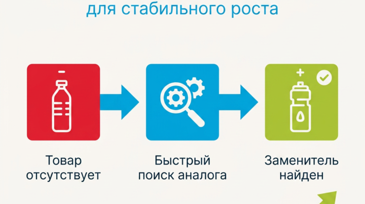 Не дайте отсутствующим товарам остановить ваши продажи! Узнайте, как эффективно находить заменители и оптимизировать запасы с помощью нашего нового решения. Не упустите шанс улучшить свои стратегии!