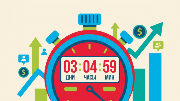 Таймер обратного отсчета — ваш идеальный помощник для увеличения продаж! Создайте эффект срочности и заставьте покупателей действовать быстрее. Убедитесь сами, как этот инструмент повысит ваши конверсии!