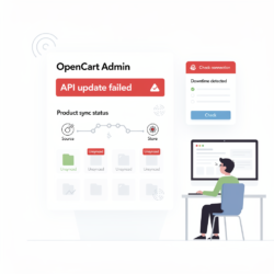 Узнайте, как восстановить обновление товаров в OpenCart через API. Разберём основные проблемы сервера и предложим решения для быстрой синхронизации.
