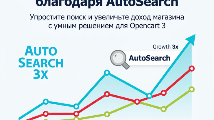 С AutoSearch для Opencart 3 вы сможете увеличить продажи в три раза! Оптимизируйте маркетинг вашего интернет-магазина и обеспечьте своим клиентам удобный поиск, чтобы повысить эффективность продаж. Узнайте больше о возможностях AutoSearch!